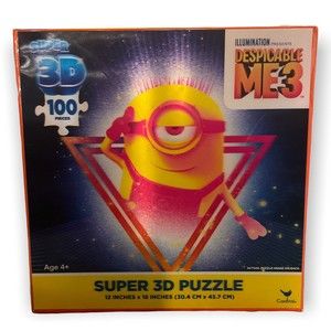 Super 3D Puzzle Despicable Me 3-100 Pieces, Minion Bello 12 in x 18 in. Sealed